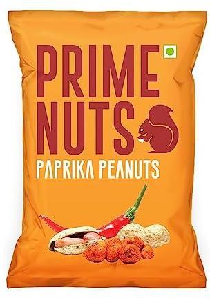 Prime Nuts Paprika Peanuts | 130 gm | Rich in Vitamin E & Magnesium | High in Protein & Antioxidants | Dietary Fibre | Healthy Immune System | Healthy Ready-to-Eat Snacks