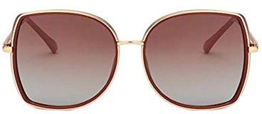 Fashion Oversized UV Protection Metal Sunglasses