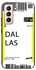 OKTEQ TPU Protection and Hybrid Rigid Clear Back Cover Case Dallas Airport for Samsung Galaxy S22+ Plus 5G