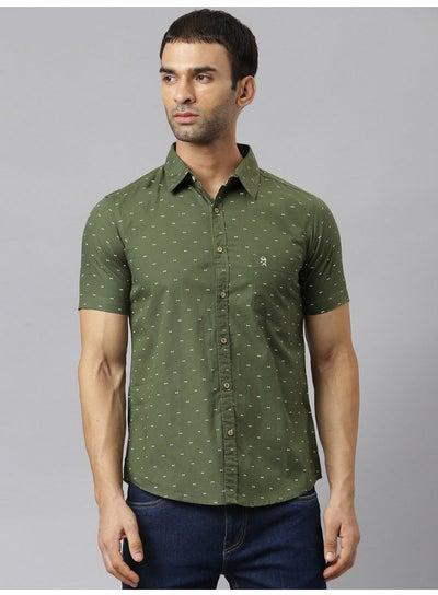 قميص بأكمام قصيرة وطبعة على كامل التصميم Forest