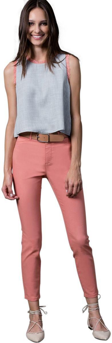 Milla by Trendyol Pink Slim Fit Jeans Pant For Women