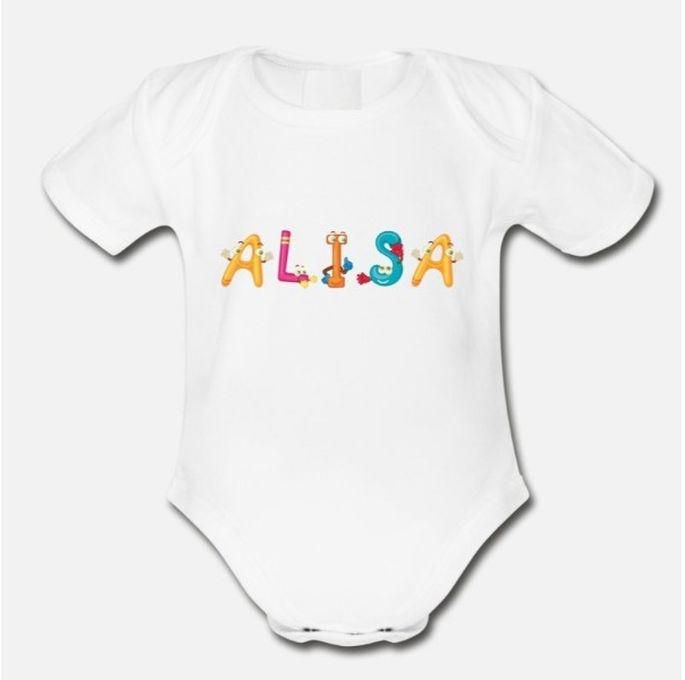 Alisa Organic Short Sleeve Baby Bodysuit