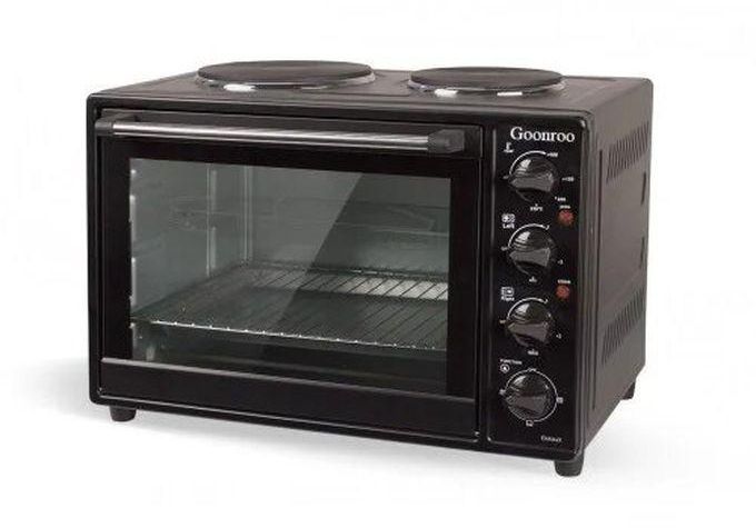 33L Electric Mini Oven With Two Hot Plates - 1500W