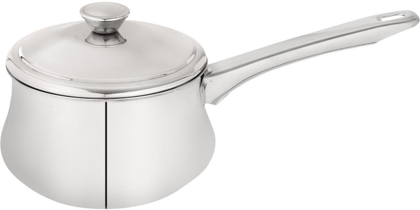 Get Zahran Stainless Steel Casserole With Lid, 14 cm - Silver with best offers | Raneen.com