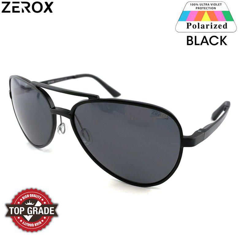 Zerox Top Quality UV400 Polarized Sunglasses Unisex TY486 + Cloth + Casing (3 Colors)