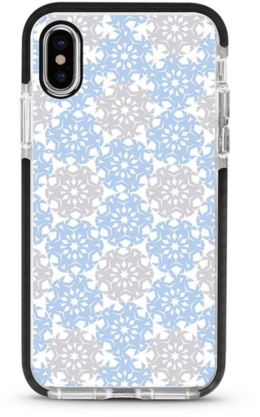 Protective Case Cover For Apple iPhone X/XS Frozen Snowflakes Full Print