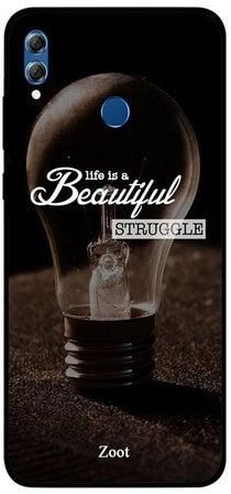 Skin Case Cover -for Huawei Honor 8X Life Is Beautiful Struggle Life Is Beautiful Struggle