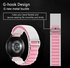 المتجر التالي متوافق مع حزام ساعة Samsung Galaxy Watch 3 (45 مم)، سوار بديل متين وقوي من النايلون، مقاس الحزام (22 مم)، Gear S3 Frontier، Huawei GT2، GT3 Pro، النساء والرجال (وردي أبيض)