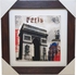 France The Arch Of The Triomphe 2 Framed Art Print Brown Wood Frame 24 By 24 Inches