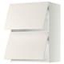 METOD Wall cabinet horizontal w 2 doors, white/Voxtorp matt white, 60x80 cm - IKEA