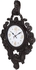 Get Plastic Wall Clock, 33×56 cm - Brown with best offers | Raneen.com
