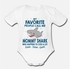 My Favorite People Call Me Mommy Shark Organic Short Sleeve Baby Bodysuit