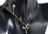 Vera Perla 22K Gold Plated Diamond and Peridot Heart Necklace