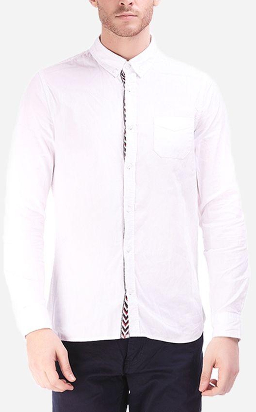 Ravin Solid Buttoned Shirt - White