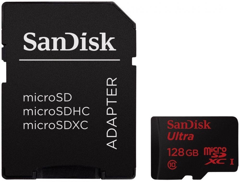 SanDisk Ultra Android microSDHC 128GB Class 10 with SD Adapter [SDSDQUAN-128G-G4A]