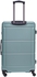 PARA JOHN  3-Piece Hard Side ABS Luggage Trolley Set 20/24/28 Inch Green