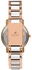 بيفرلي هيلز بولو كلوب ساعة بحركة 2035 للنساء، عرض انالوج وسوار من السيراميك/المعدن - BP3349X.420، ذهبي وردي