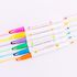 6 Pieces Highlighters Double Heads Candy Color Pens