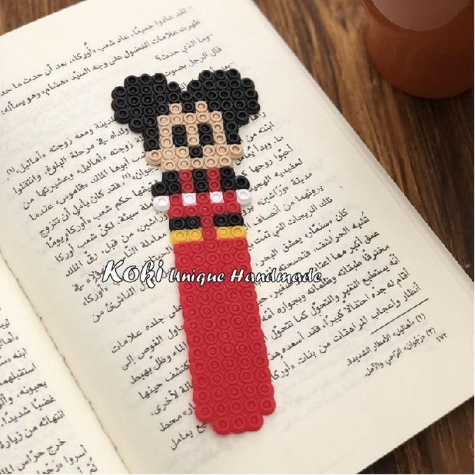 Koki Unique Handmade Mickey Bookmark - Red