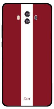 Thermoplastic Polyurethane Skin Case Cover -for Huawei Mate 10 Latvia Flag Latvia Flag