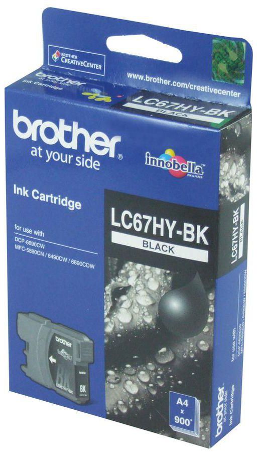 Brother LC67HYBK High Yield Ink Cartridge - Black