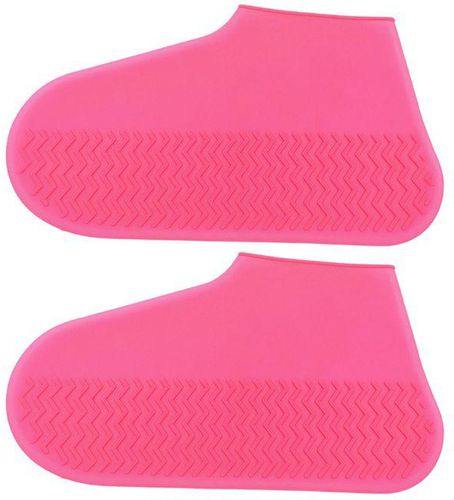 Generic 2Pcs Boot Covers Outdoor Rainy Days Rain Boot Covers Pink