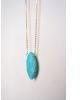 The Hipster Turquoise Gem Drop Necklace