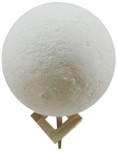 3D Rechargeable Moon Light Lamp White/Beige 10centimeter