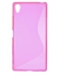 Generic Dual S Shape Anti-slip TPU Gel Cover for Sony Xperia Z5 / Premium - Rose