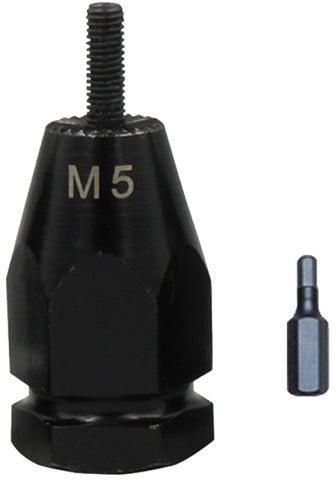 ملحق رأس مثقاب M5 ذاتي القفل أسود