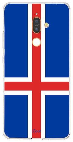 غطاء حماية واقٍ لهاتف نوكيا 7 بلس نمط علم أيسلندا