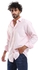 Andora Plain Pattern Long Sleeves Buttons Down Shirt - Rose Pink