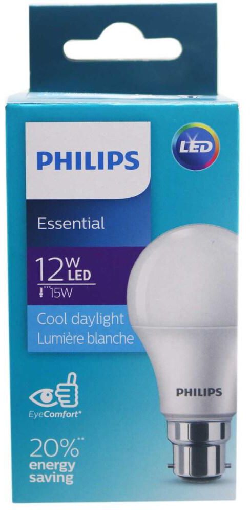 Philips B22 Essential LED Bulb 12W Cool Daylight 1 Piece