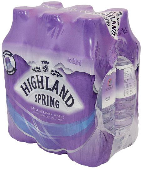 Highland Spring Natural Mineral Water 6X500ml
