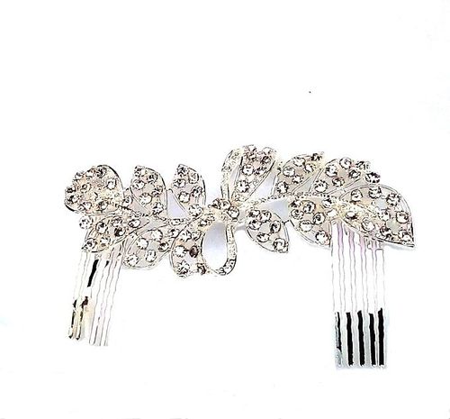 Fashion Silver Bejeweled Bridal Hair Brooch Comb price from jumia in  Nigeria - Yaoota!