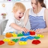 Montessori Toys for 1 2 3+ Year Old Toddlers, Educational Toys for 1 2 3 + Year Old Girls Boys ,Wooden Stacking Toys for Toddlers 1-3,Shape Sorter Toy,Color Sorting Toy,Learning Toy.