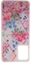 OPPO A54 4G - Silicone Cover With Prints And Moving Glitter