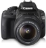 كاميرا كانون EOS 100D مع مجموعة عدسات 18- 55 ملم - 18 ميجابيكسل , كاميرا دي اس ال ار , اسود