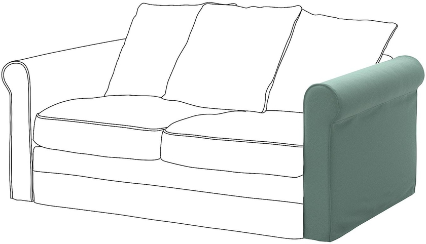 GRÖNLID Cover for armrest - Ljungen light green