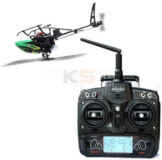 Walkera New V120D02S 2.4G 6 Axis System 6CH 3D BNF Flybarless RC Helicopter With DEVO 7 Transmiter