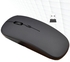 Wireless Mouse 2.4G Bluetooth 5.0 Rechargeable Cordless Matte Black