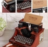 Music Box, Typewriter Music Box Vintage With Drawer Clockwork Gift Jewelry Boxes For Home Office Study Room Decoration