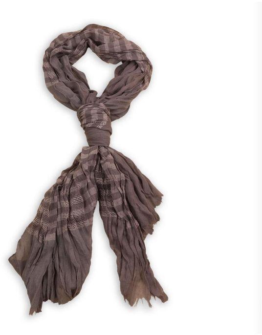 Ravin Taupe Striped Scarf