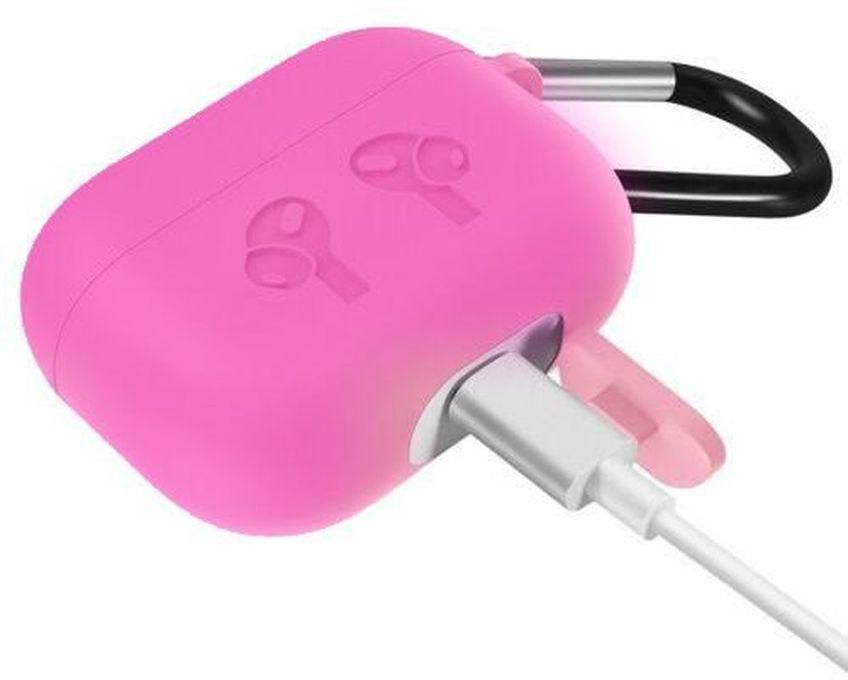 Protective Cover With Keychain Support For AirPods Pro - Pink