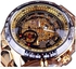 Mechanical Casual Watch - 44 mm - Gold للرجال