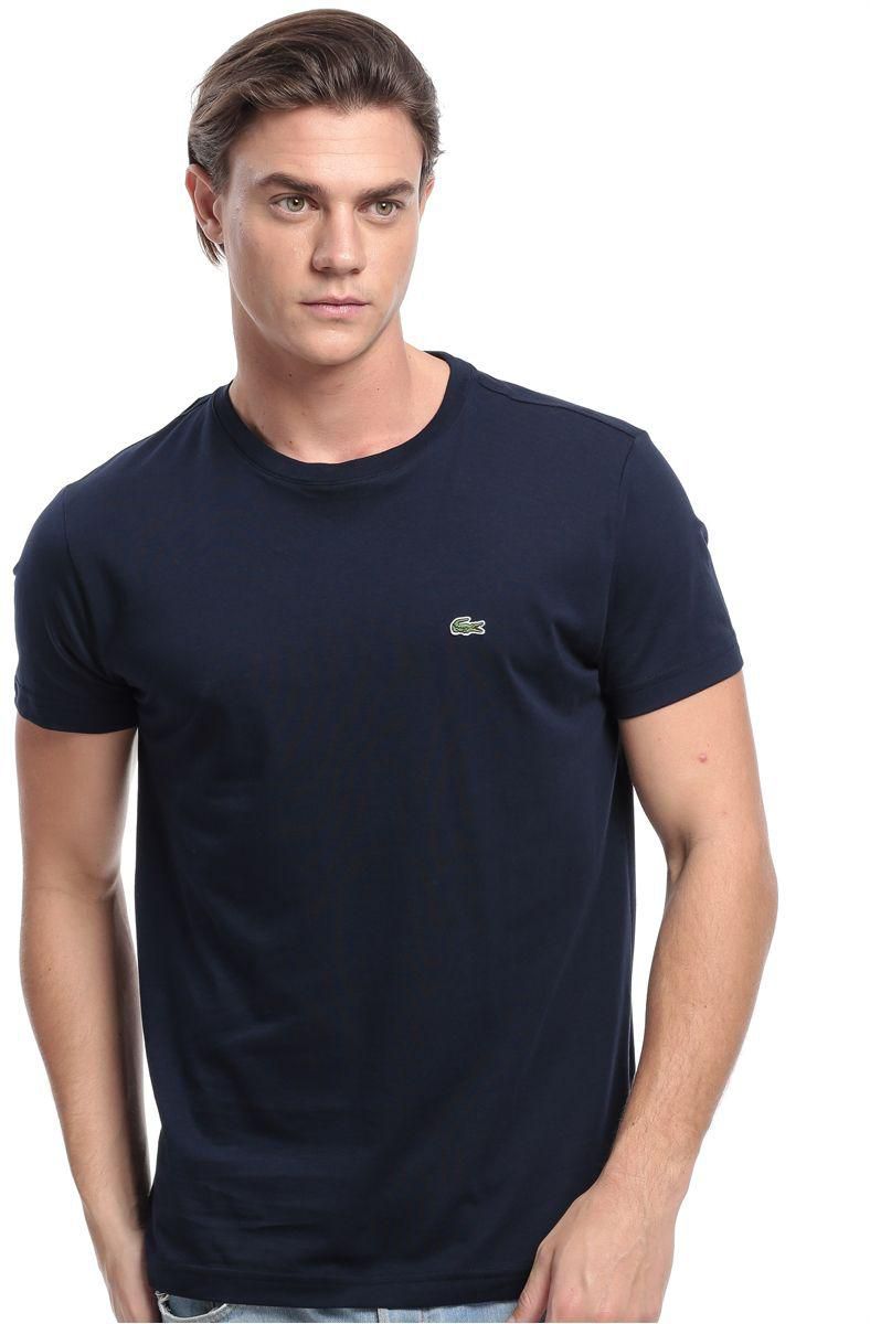 Lacoste TH6604 T-Shirts for Men - Navy Blue price from souq in Saudi ...