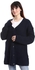 Andora Buttons Down Closure V-Neck Knitted Cardigan - Navy Blue
