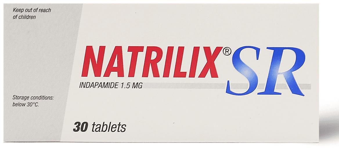 Natrilix 1.5 Mg, Sustained Release, For High Blood Pressure - 30 Tablets