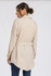 Esla Two Chest Pockets Buttoned Shirt With A Belt - Beige.