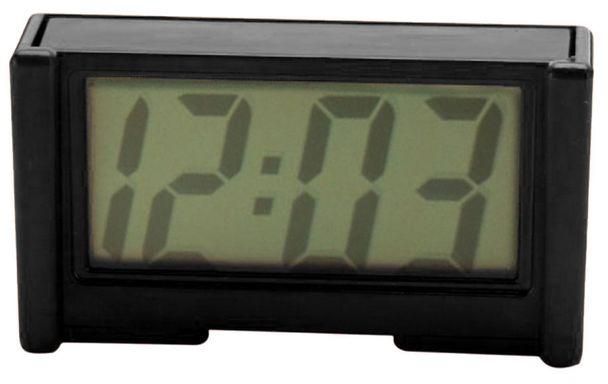 Generic Battery Clock Mini Car Dashboard Clock, Self Adhesive Black